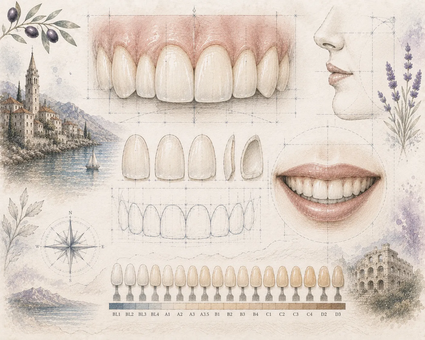 Illustration zu Veneers und ästhetischer Zahnmedizin